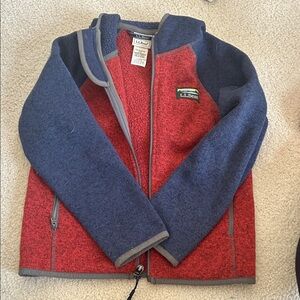 L.L. Bean Kids Red and Navy Jacket